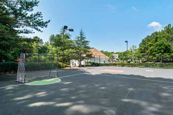 Lighted tennis court
